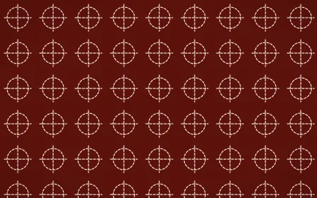 Lantern Festival Stitch Crosses — dark red and orange sashiko background