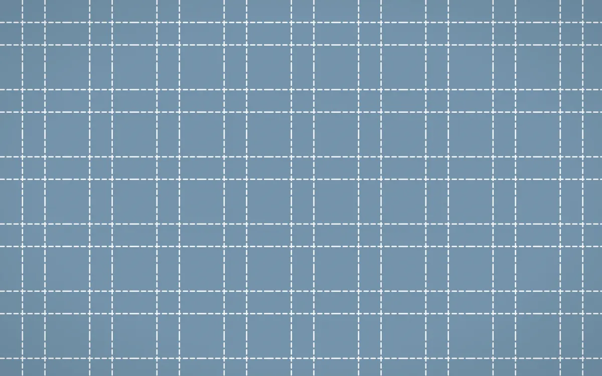Lapland Snow Stitch Grid — colourful blue and white sashiko background
