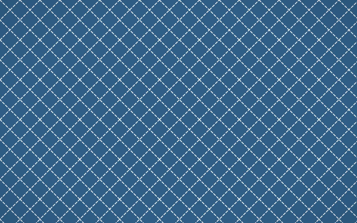 Lisbon Azul Stitch Diamonds — dark blue and white sashiko background