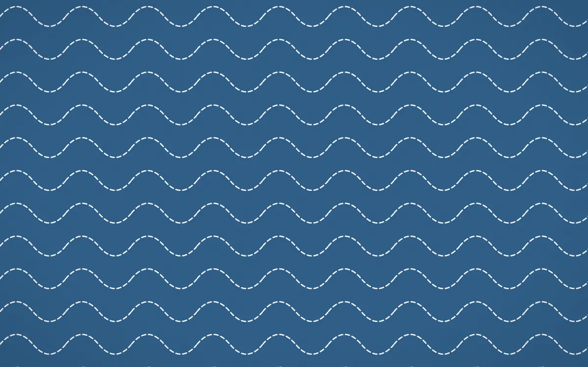 Lisbon Azul Stitch Waves — dark blue and white sashiko background
