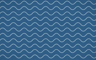 Lisbon Azul Stitch Waves — dark blue and white sashiko background