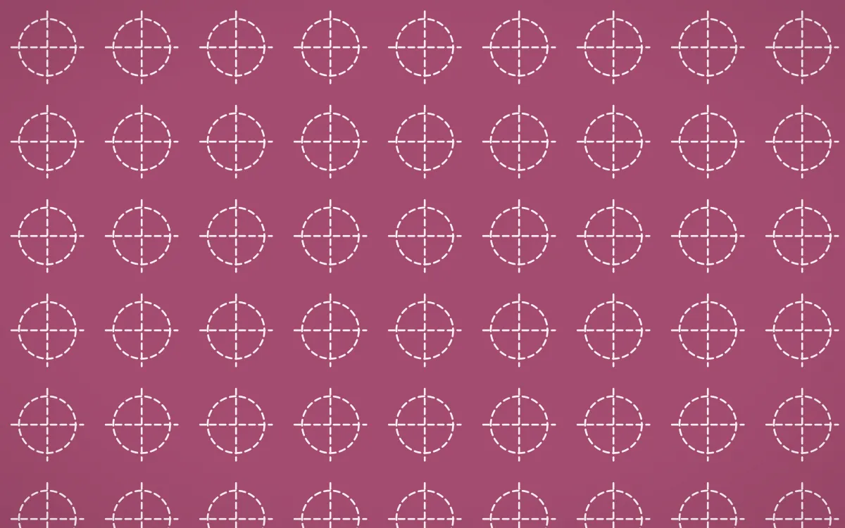 Lotus Siam Stitch Crosses — colourful pink and white sashiko background