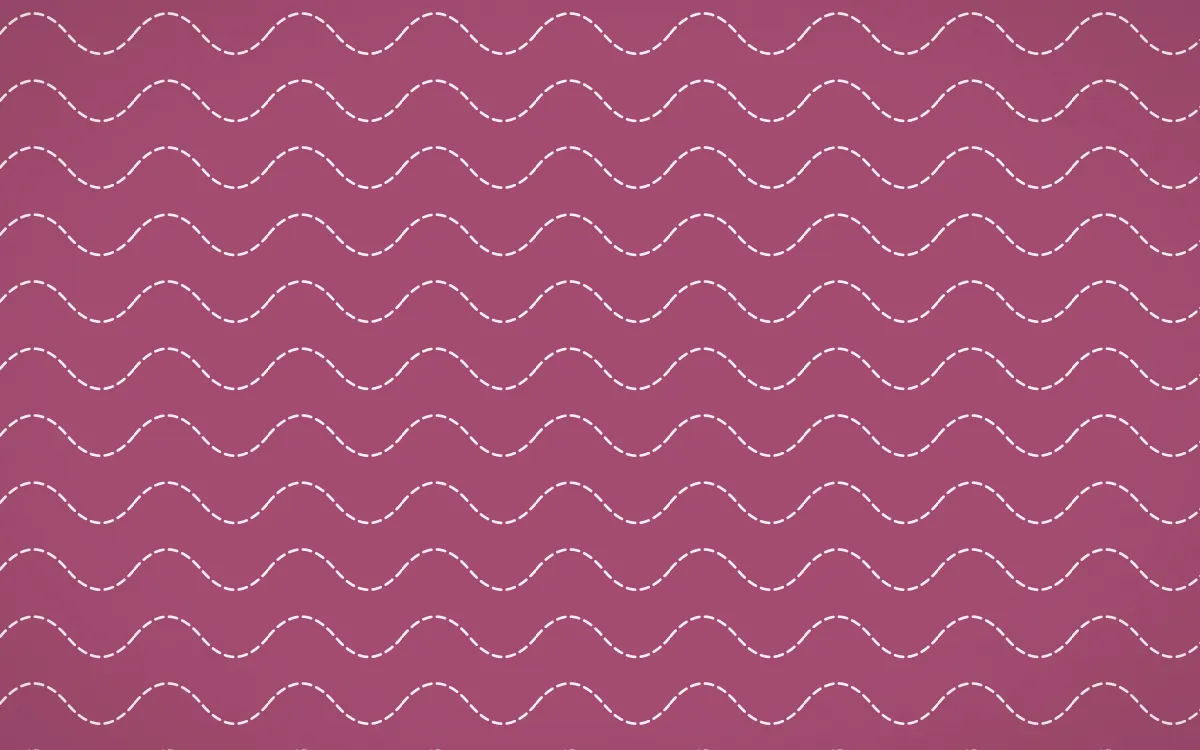 Lotus Siam Stitch Waves — colourful pink and white sashiko background
