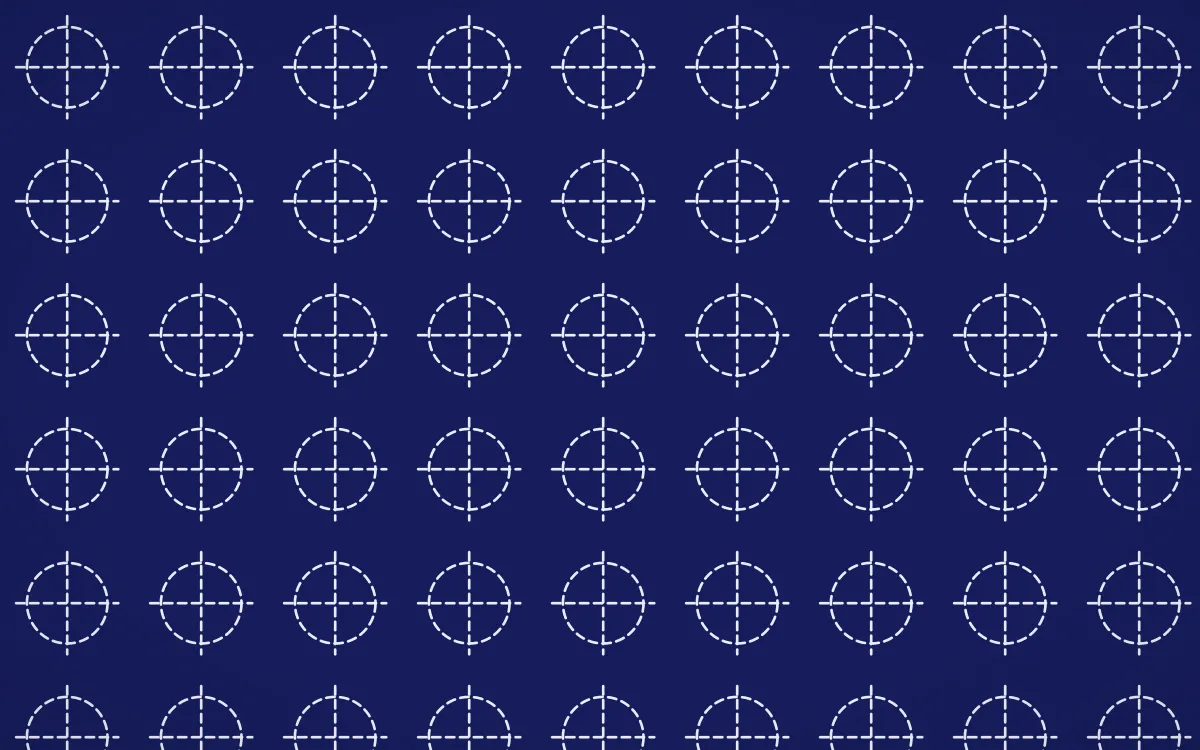 Majorelle Stitch Crosses — dark blue and white sashiko background