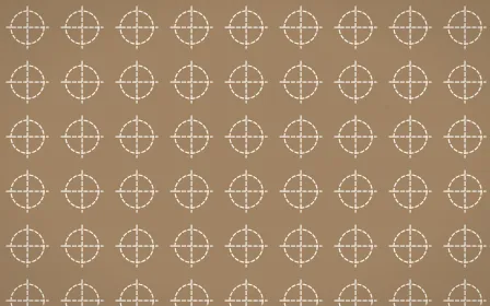 Manila Shell Stitch Crosses — colourful orange and white sashiko background