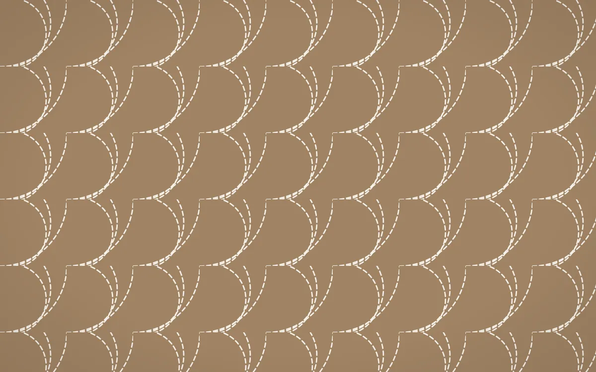 Manila Shell Stitch Fans — colourful orange and white sashiko background