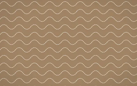 Manila Shell Stitch Waves — colourful orange and white sashiko background