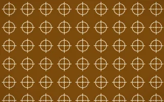 Marigold Temple Stitch Crosses — dark brown and beige sashiko background