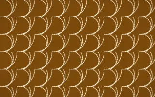 Marigold Temple Stitch Fans — dark brown and beige sashiko background