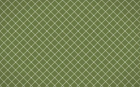 Matcha House Stitch Diamonds — dark green and white sashiko background