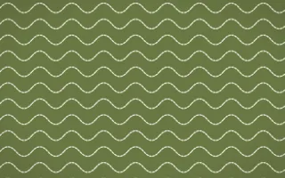 Matcha House Stitch Waves — dark green and white sashiko background