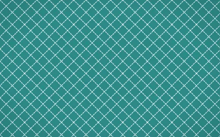Miami Deco Stitch Diamonds — dark teal and white sashiko background