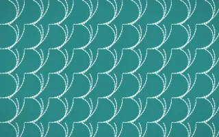 Miami Deco Stitch Fans — dark teal and white sashiko background