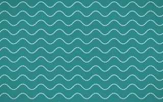 Miami Deco Stitch Waves — dark teal and white sashiko background