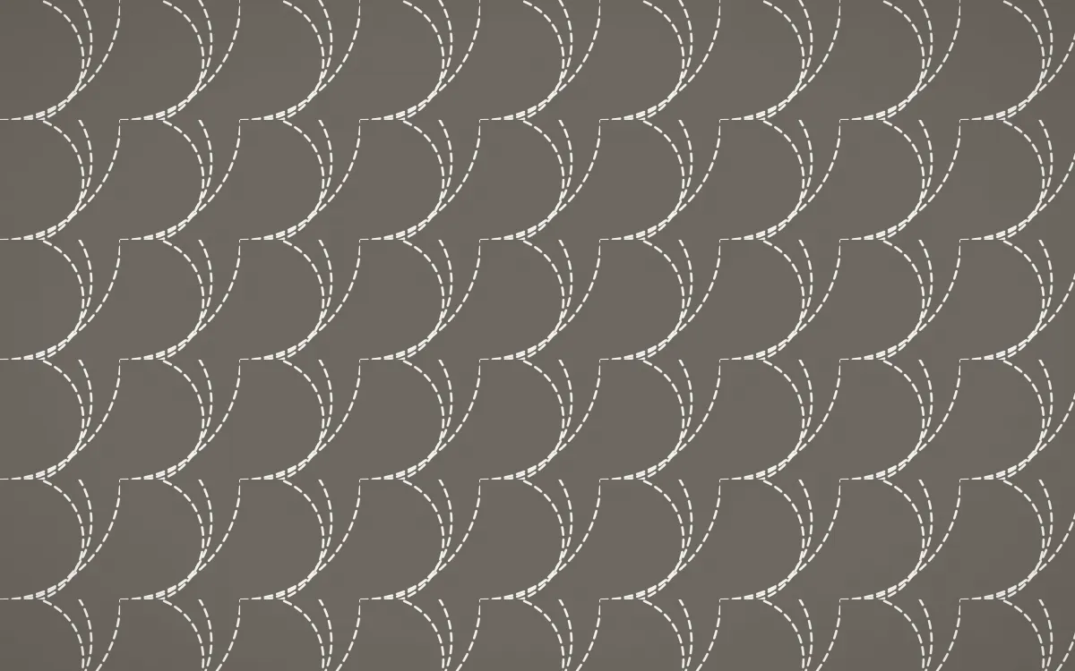 Milano Stone Stitch Fans — colourful grey and white sashiko background