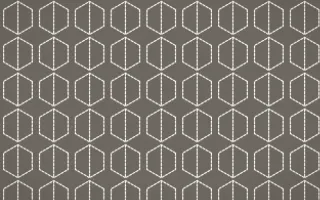 Milano Stone Stitch Hexagons — colourful grey and white sashiko background