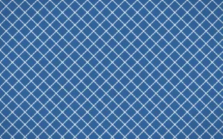 Ming Porcelain Stitch Diamonds — colourful blue and white sashiko background