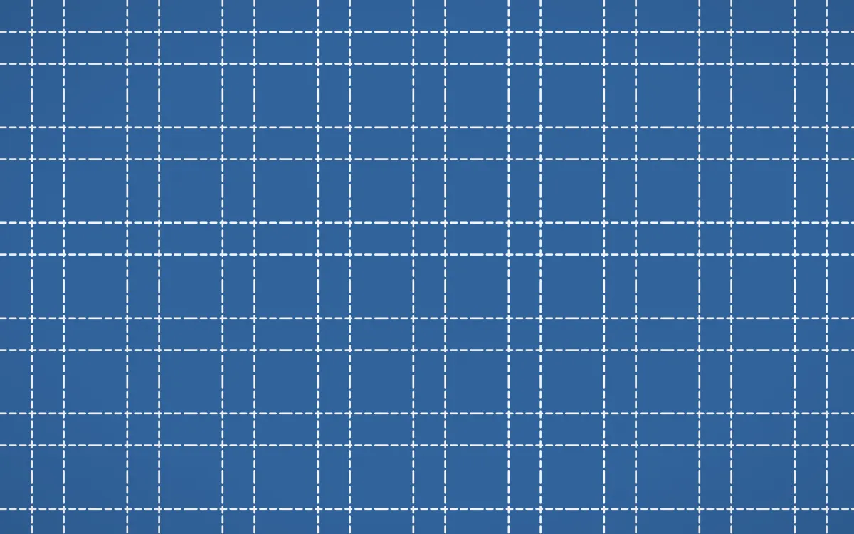 Ming Porcelain Stitch Grid — colourful blue and white sashiko background
