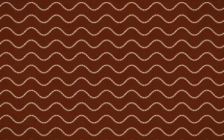 Momiji Maple Stitch Waves — dark brown and beige sashiko background