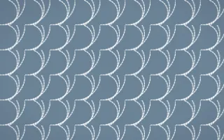 Montréal Hiver Stitch Fans — colourful blue and white sashiko background