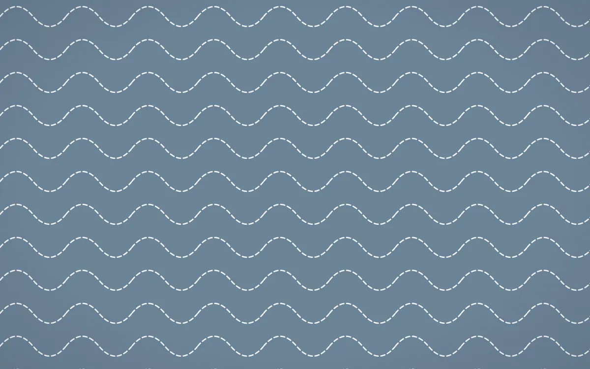 Montréal Hiver Stitch Waves — colourful blue and white sashiko background