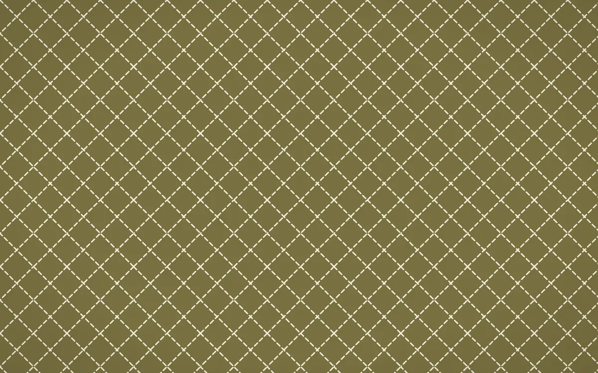 Nile Papyrus Stitch Diamonds — dark yellow and beige sashiko background