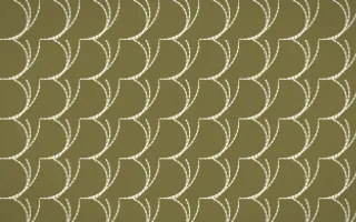 Nile Papyrus Stitch Fans — dark yellow and beige sashiko background