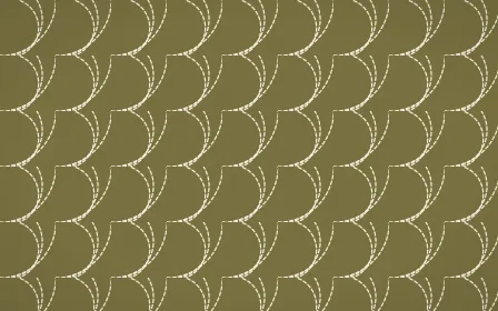 Nile Papyrus Stitch Fans — dark yellow and beige sashiko background