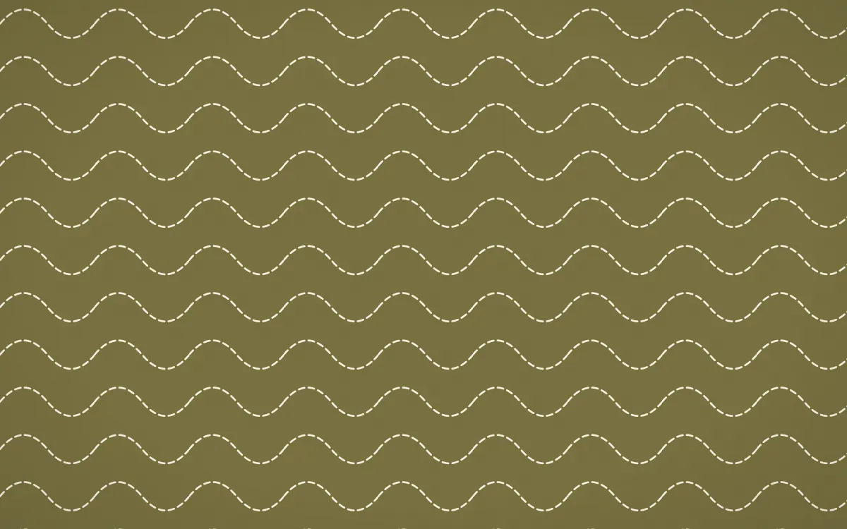 Nile Papyrus Stitch Waves — dark yellow and beige sashiko background