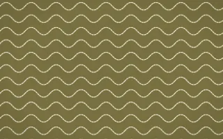 Nile Papyrus Stitch Waves — dark yellow and beige sashiko background