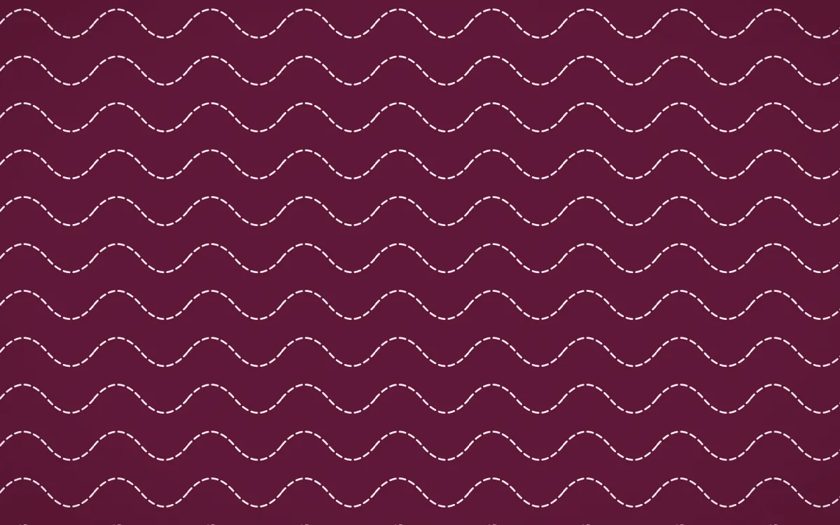 Oaxaca Pink Stitch Waves — dark pink and white sashiko background