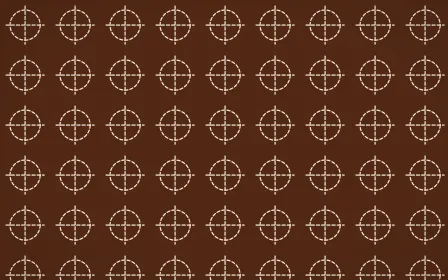 Outback Clay Stitch Crosses — dark brown and beige sashiko background