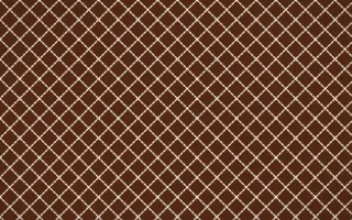 Outback Clay Stitch Diamonds — dark brown and beige sashiko background
