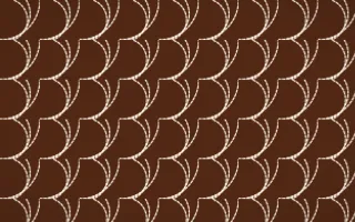 Outback Clay Stitch Fans — dark brown and beige sashiko background