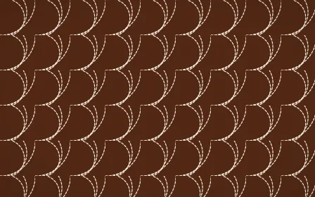Outback Clay Stitch Fans — dark brown and beige sashiko background
