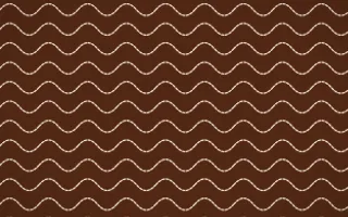 Outback Clay Stitch Waves — dark brown and beige sashiko background