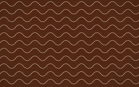 Outback Clay Stitch Waves — dark brown and beige sashiko background