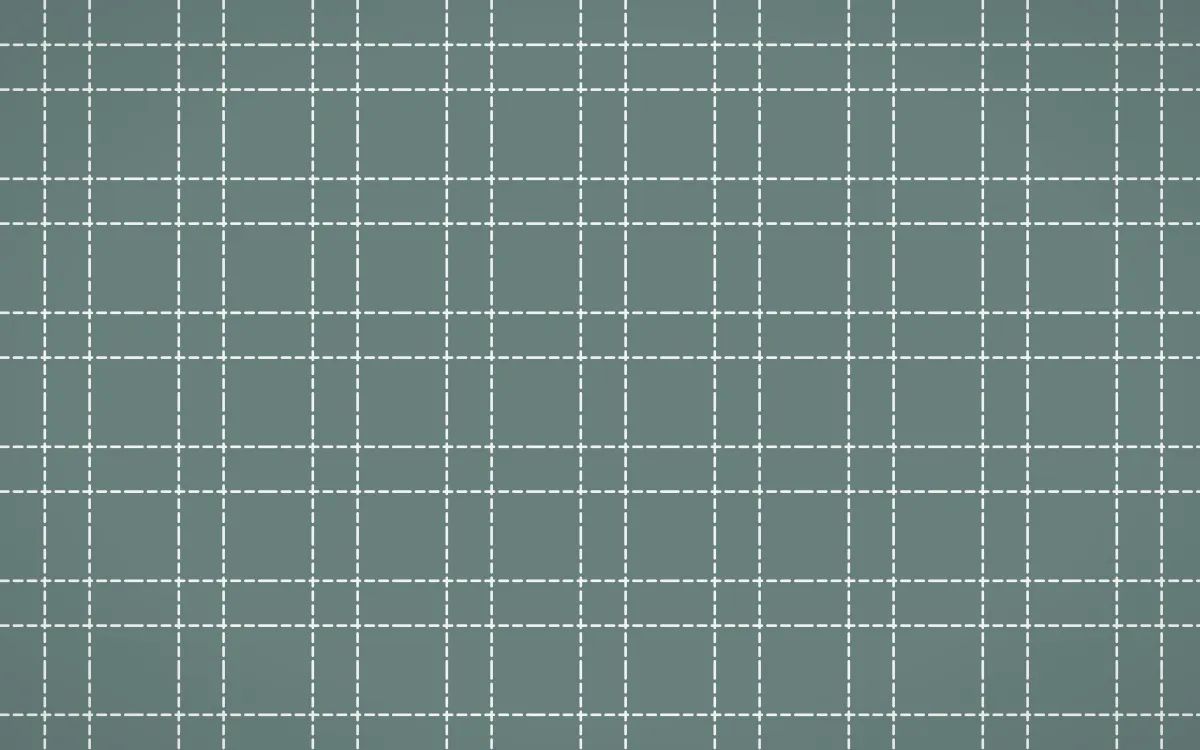 Pacific Fog Stitch Grid — colourful teal and white sashiko background