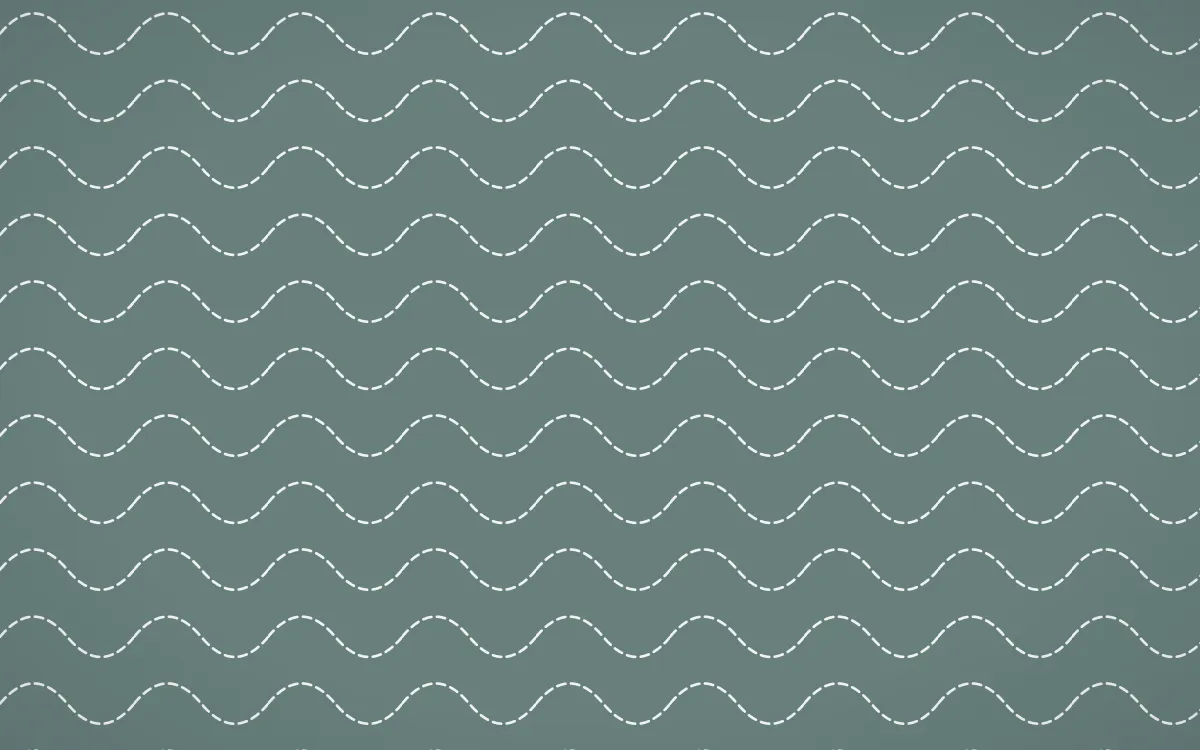 Pacific Fog Stitch Waves — colourful teal and white sashiko background