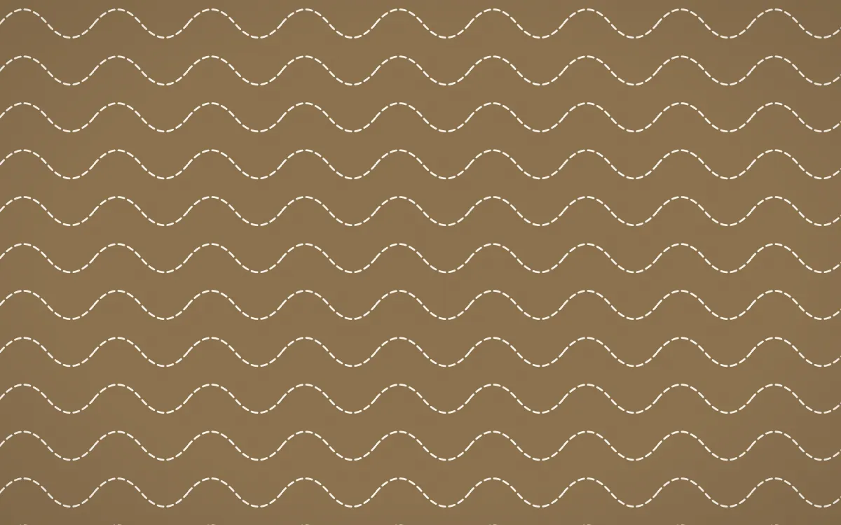 Pampas Cream Stitch Waves — colourful orange and beige sashiko background