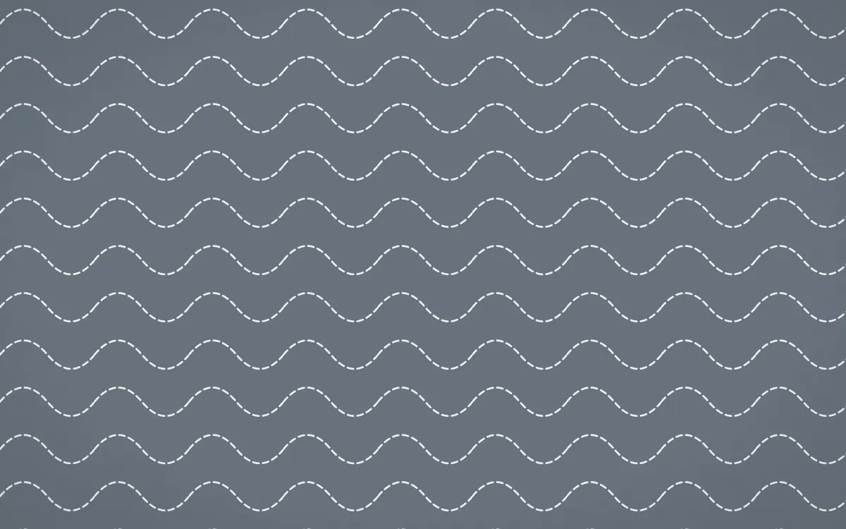 Paris Zinc Stitch Waves — colourful blue and white sashiko background