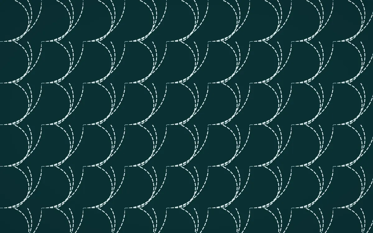 Peacock Court Stitch Fans — dark teal and white sashiko background