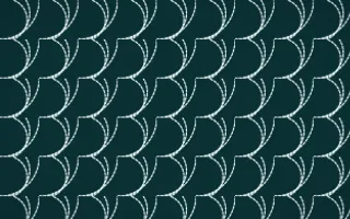 Peacock Court Stitch Fans — dark teal and white sashiko background