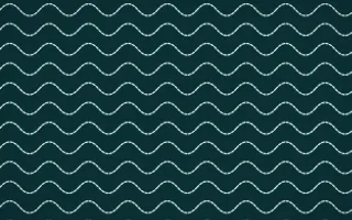 Peacock Court Stitch Waves — dark teal and white sashiko background
