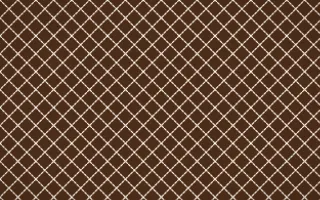 Porto Terra Stitch Diamonds — dark brown and beige sashiko background