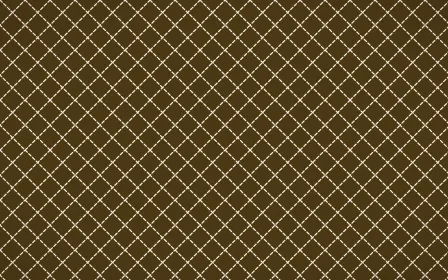 Prague Gold Stitch Diamonds — dark brown and beige sashiko background