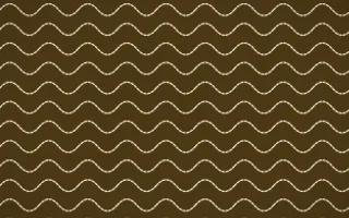 Prague Gold Stitch Waves — dark brown and beige sashiko background