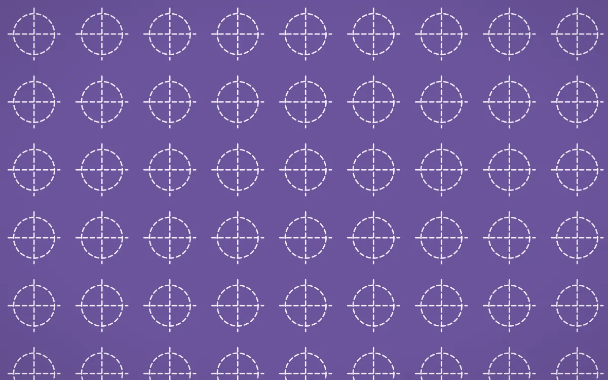 Provence Stitch Crosses — colourful purple and white sashiko background