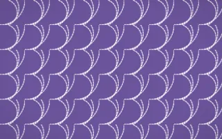Provence Stitch Fans — colourful purple and white sashiko background