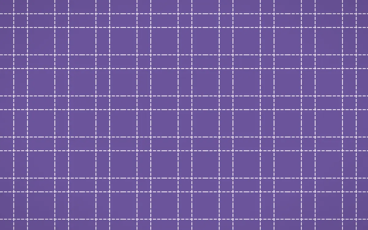 Provence Stitch Grid — colourful purple and white sashiko background
